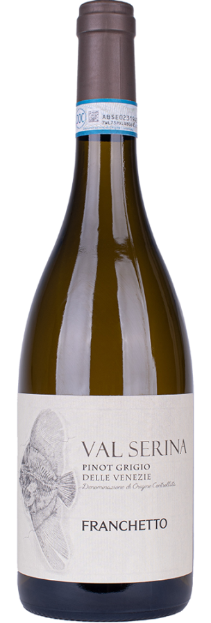 Bottle of Val Serina Pinot Grigio